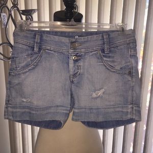 Express denim shorts